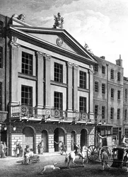 Das Royal Theatre, Drury Lane, graviert von Patrick Begbie, 1776